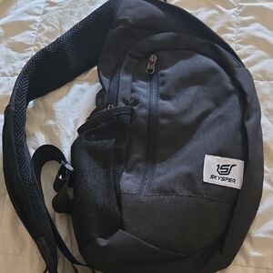Black Unisex Sling Bag
